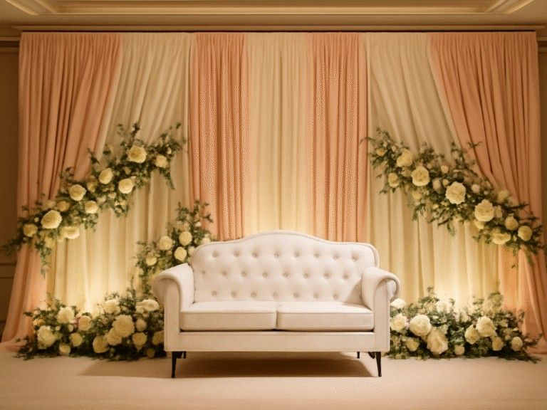 Low Budget Wedding Stage Decoration